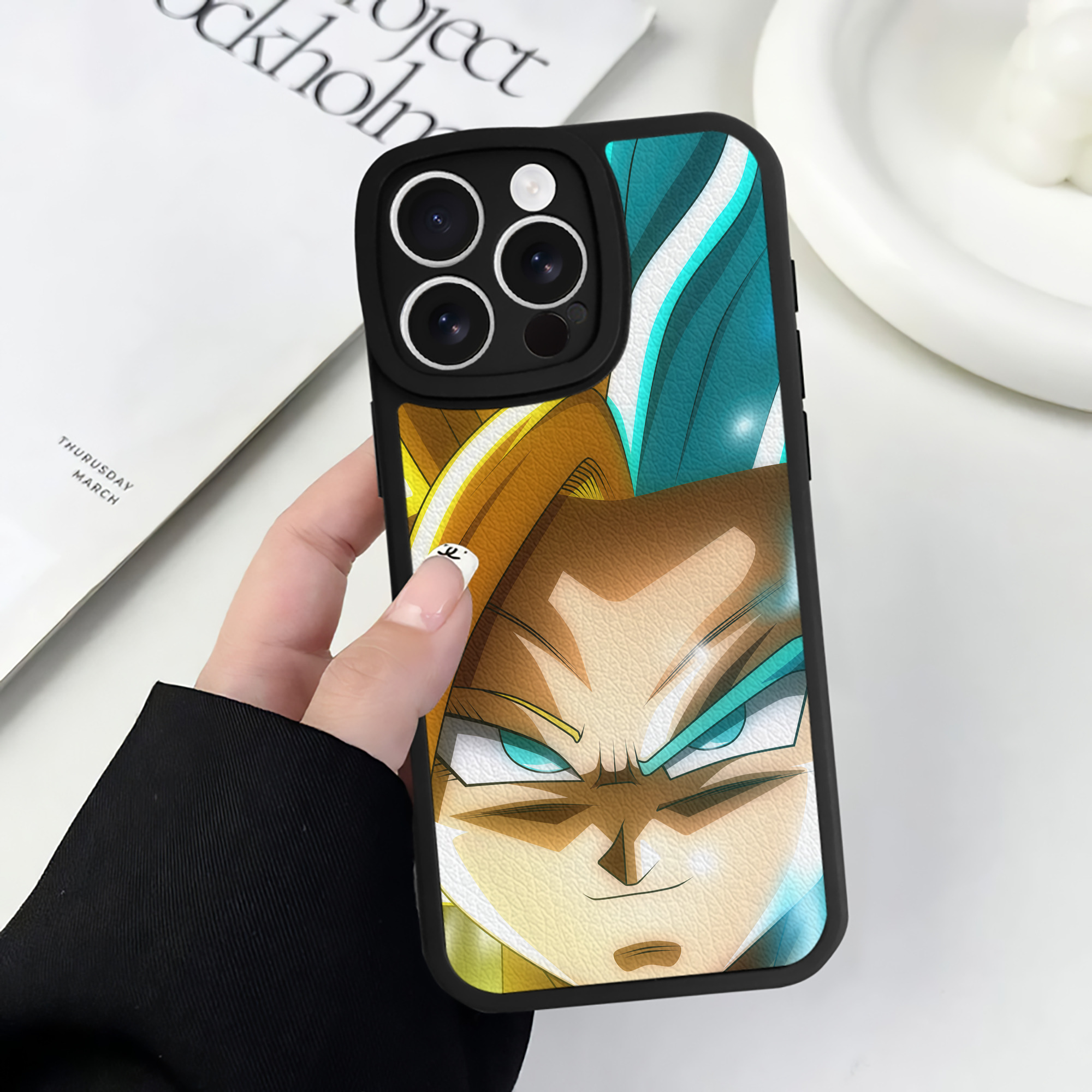 （画像用） ドラゴンボール DRAGON BALL 【iPhone 16シリーズ対応】シリコンスマホケース（レザー調） 材質：シリコン